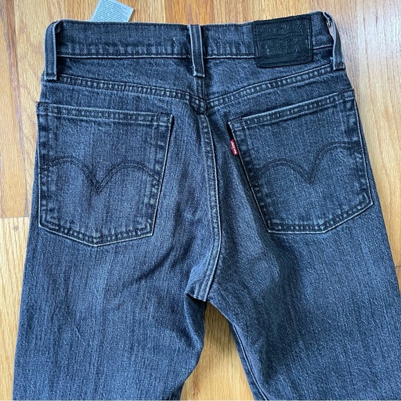 Levi’s Black Wash wedgie straight button fly jeans 24 - Picture 7 of 9